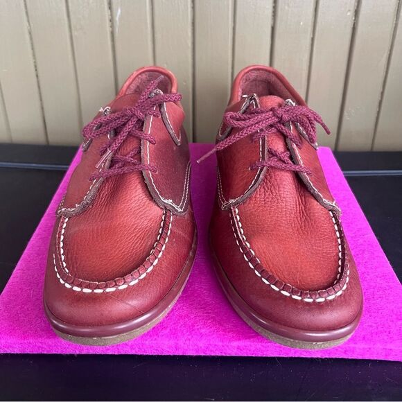 Skateboards Endicott Johnson Red Leather stitched Shoe 8 - Picture 2 of 11